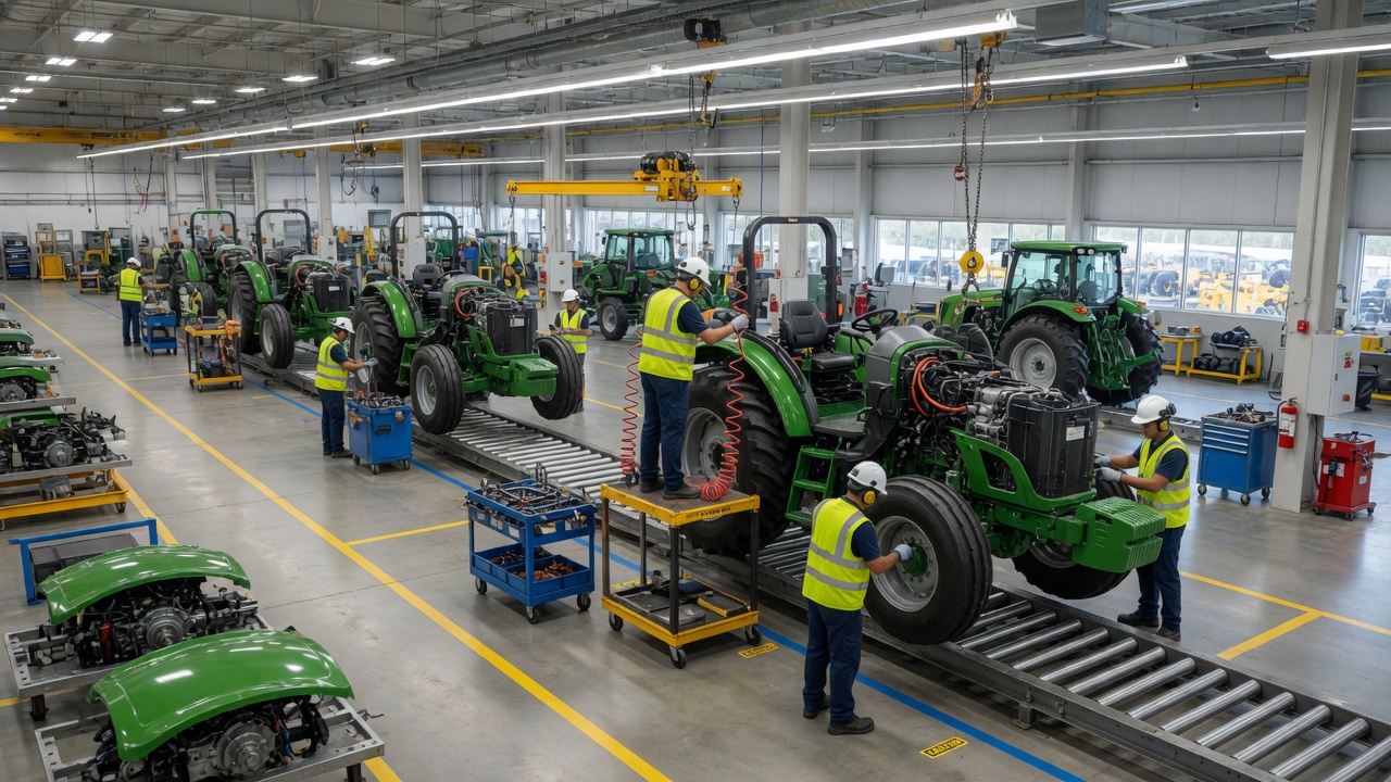 AgriNova tractor assembly line